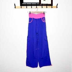 Zumba NWT! Electro Cargo Pants Acai Purple & Pink Dance Fitness Size Various